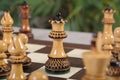 The Burnt Golden Rosewood Championship Series Chess Pieces - 3.75
