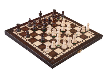 The Small Olympic Chess Set - Brown