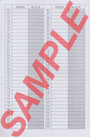 US Chess Federation Commemorative Spiral Scorebook (120 Moves/Game)