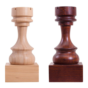 Decorative Wood Chess Piece - Rook