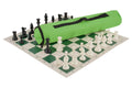 Quiver Chess Set Combination - Single Weighted Regulation Pieces | Vinyl Chess Board | Quiver Bag