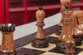 The Burnt Golden Rosewood Zagreb '59 Series Chess Pieces - 3.875
