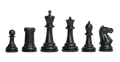 The Marshall Series Plastic Chess Pieces - 3.75