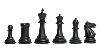 The Marshall Series Plastic Chess Pieces - 3.75