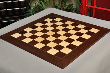 Montgoy Palisander and Bird's Eye Maple Standard Traditional Chess Board