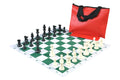 Standard Chess Set Combination with Thin Mousepad Board - Triple Weighted Regulation Pieces | Thin Mousepad Chess Board | Standard Bag