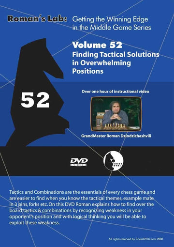 E-DVD ROMAN'S LAB - VOLUME 52 - Finding Tactical Solutions in Overwhelming Positions
