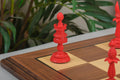 The Lund Anglo-Indian Reproduction Luxury Bone Chess Pieces - 4.75