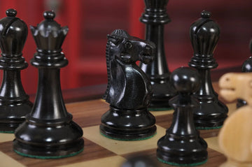The Reykjavik II Series Library Chess Set and Tiroir Combination