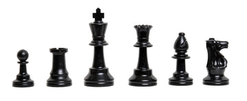 4 Player Chess Set Combination - Single Weighted Regulation Colored Chess Pieces & 4 Player Vinyl Chess Board