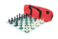 Deluxe Chess Set Combination and Triple Weighted Regulation Pieces | Thin Mousepad Chess Board | Deluxe Bag