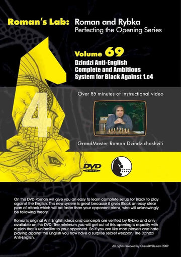 E-DVD ROMAN'S LAB - VOLUME 69 - Dzindzi Anti-English Complete and Ambitious Systems for Black Against 1. c4