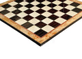 Maple Burl & Ebony Superior Traditional Chess Board - 2.5