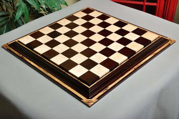 PRE-ORDER - Signature Contemporary Chess Board - AFRICAN PALISANDER  / BIRD'S EYE MAPLE - 2.5" Squares