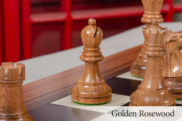 CLEARANCE - The Fischer Spassky 1972 Series Commemorative Chess Pieces - 3.75