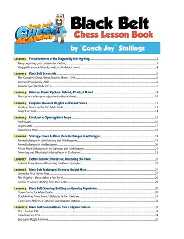 Coach Jay's Chess Academy - #7 Black Belt Lessons