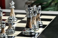 The Contemporary Series Plastic Chess Pieces - 3.5