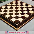 PRE-ORDER - Signature Contemporary Chess Board - AFRICAN PALISANDER  / BIRD'S EYE MAPLE - 2.5