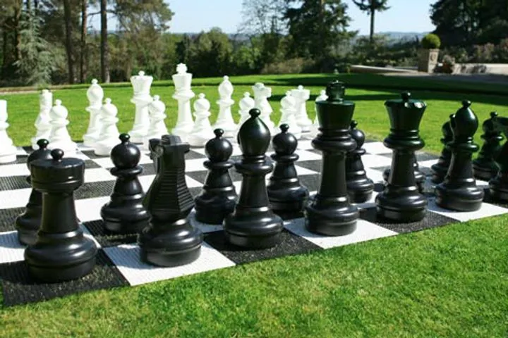 Giant Chess and Checker Pieces