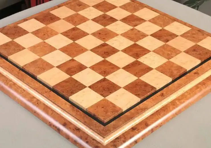 Luxury Wooden Chess Set With Board 6pcs for CNC Router 3D 