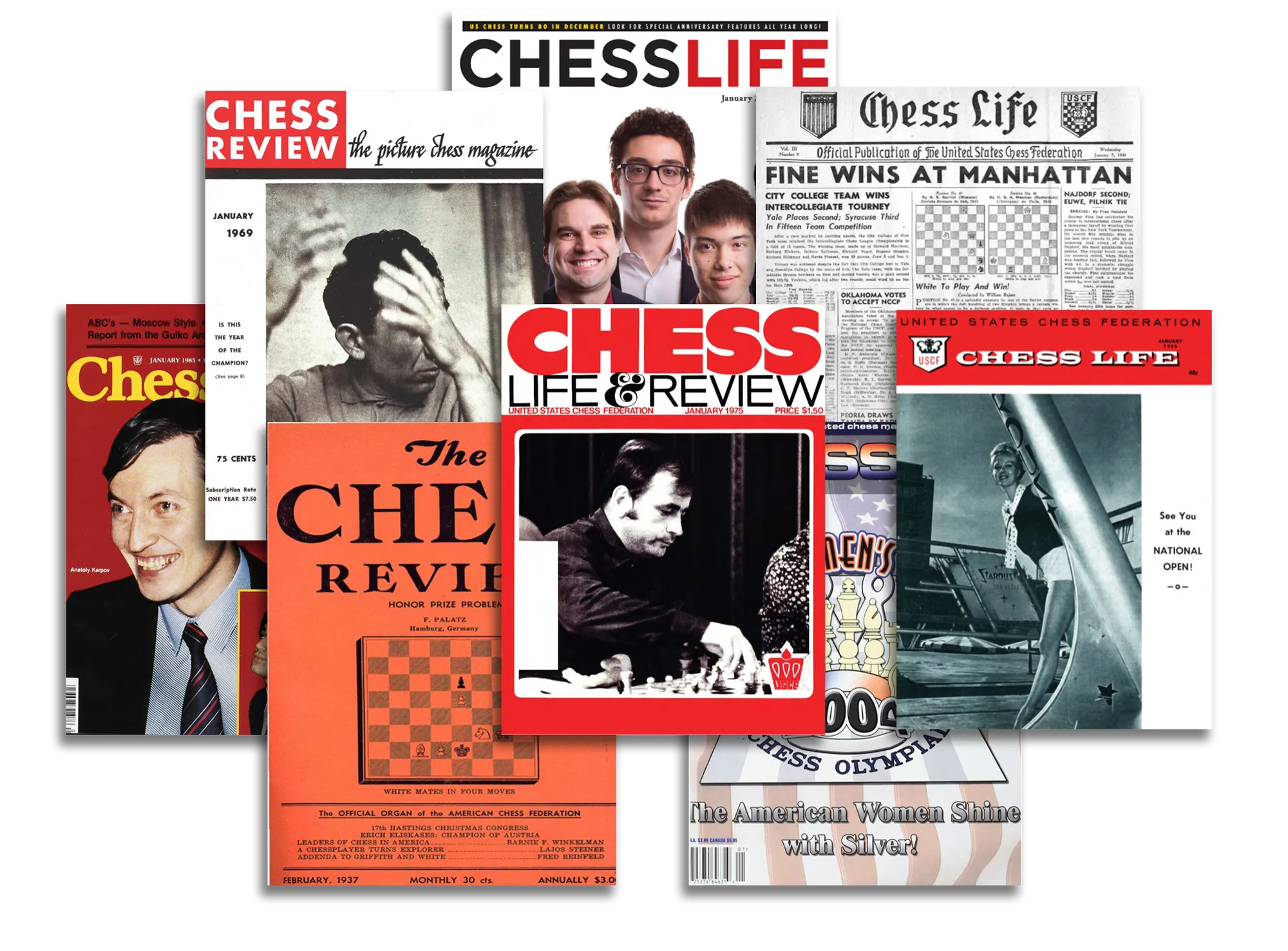The Complete Chess Life / Chess Review Collection - All Issues from 1933 through 2019
