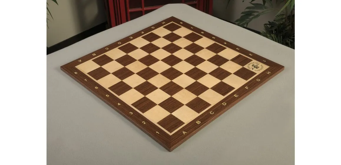 CLEARANCE - Macassar Ebony and Maple Wooden Tournament Chess Board
