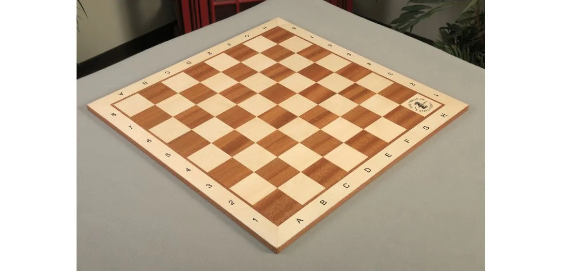 Maple and Mahogany Wooden Tournament Chess Board