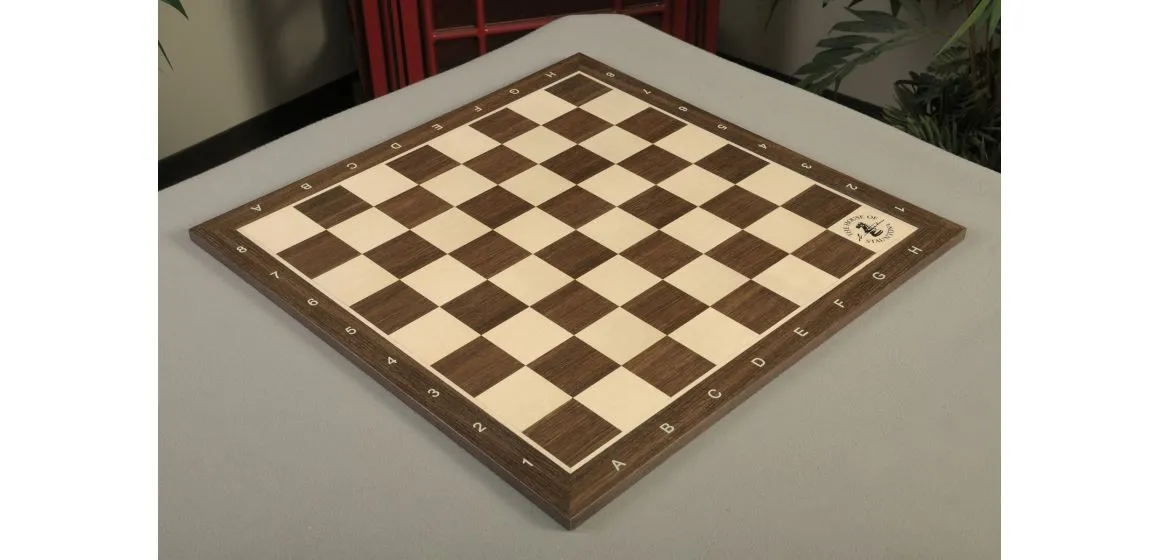 Smoked Oak and Maple Wooden Tournament Chess Board