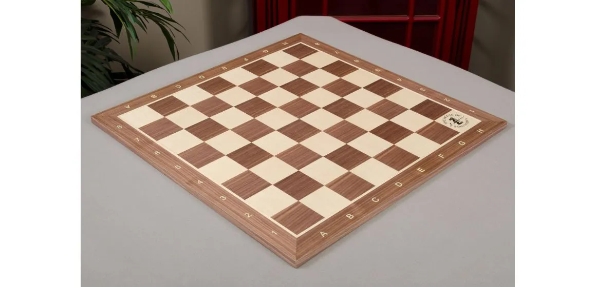 Walnut and Maple Wooden Tournament Chess Board