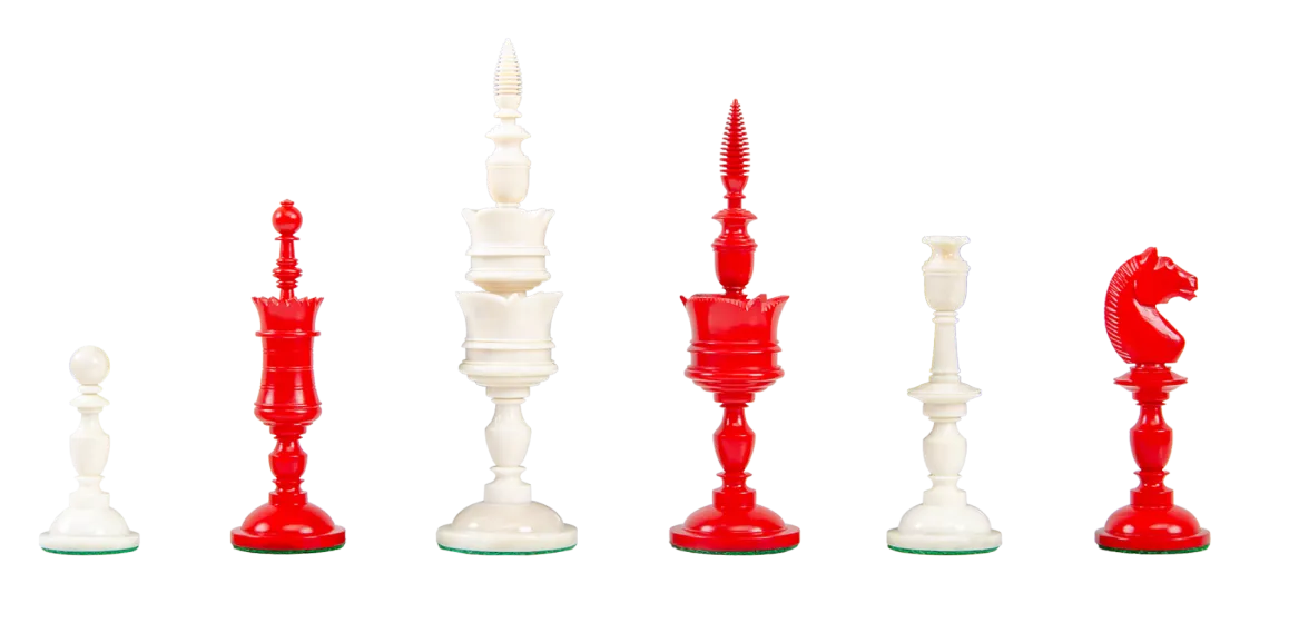 The Cologne Luxury Bone Chess Pieces - 6.0" King