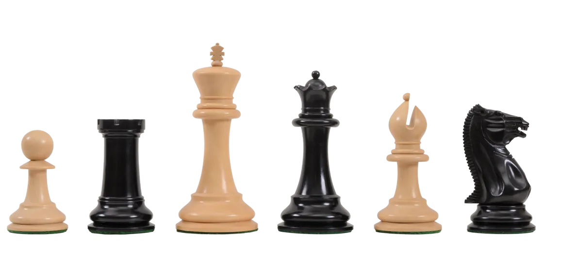 The Camaratta Collection - The First American Chess Congress Series Luxury Commemorative Chess Pieces - 4.4" King