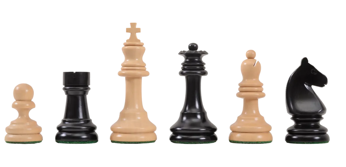 The Horn McCrillis Series Wood Chess Pieces - 3.6" King
