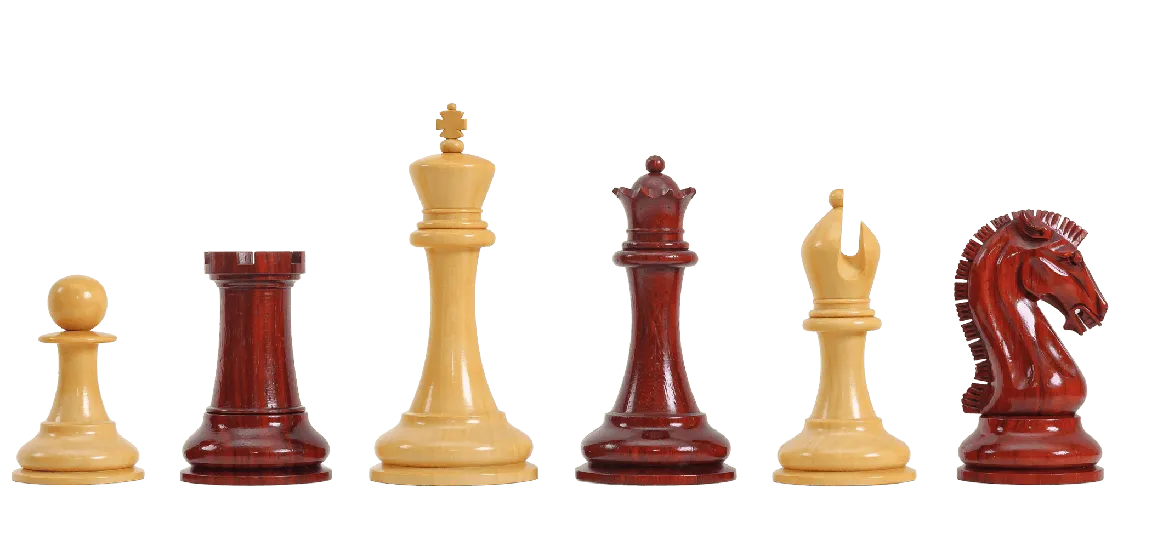 The Forever Collection - The St. Louis Chess Club Commemorative Series Chess Pieces - 4.4" King - Blood Rosewood