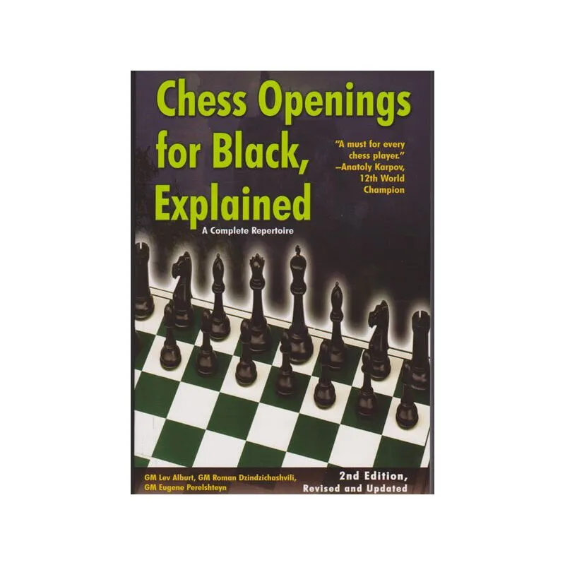 Chess Openings for Black, Explained: A Complete Repertoire: Lev Alburt,  Roman Dzindzichashvili, Eugene Perelshteyn: 9781889323183: : Books