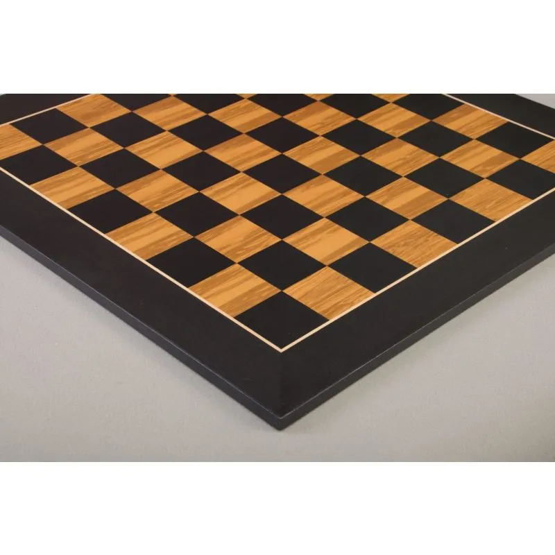 20 Large Olivewood & Wengue Inlaid Wooden Chess Board with 2 Squares