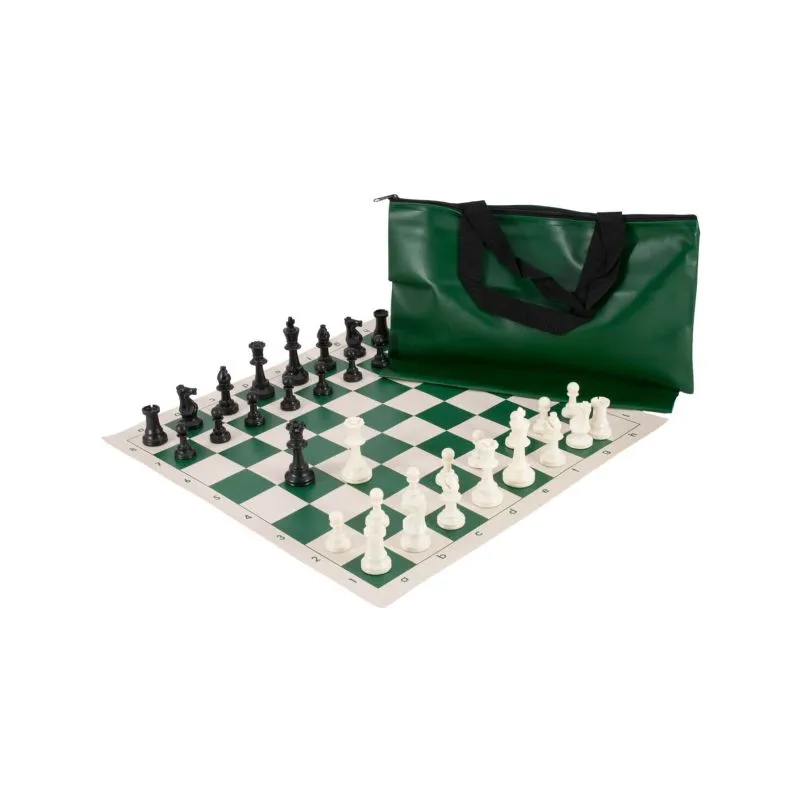 Quiver Chess Set Combination Navy Bag Board Triple Weighted 