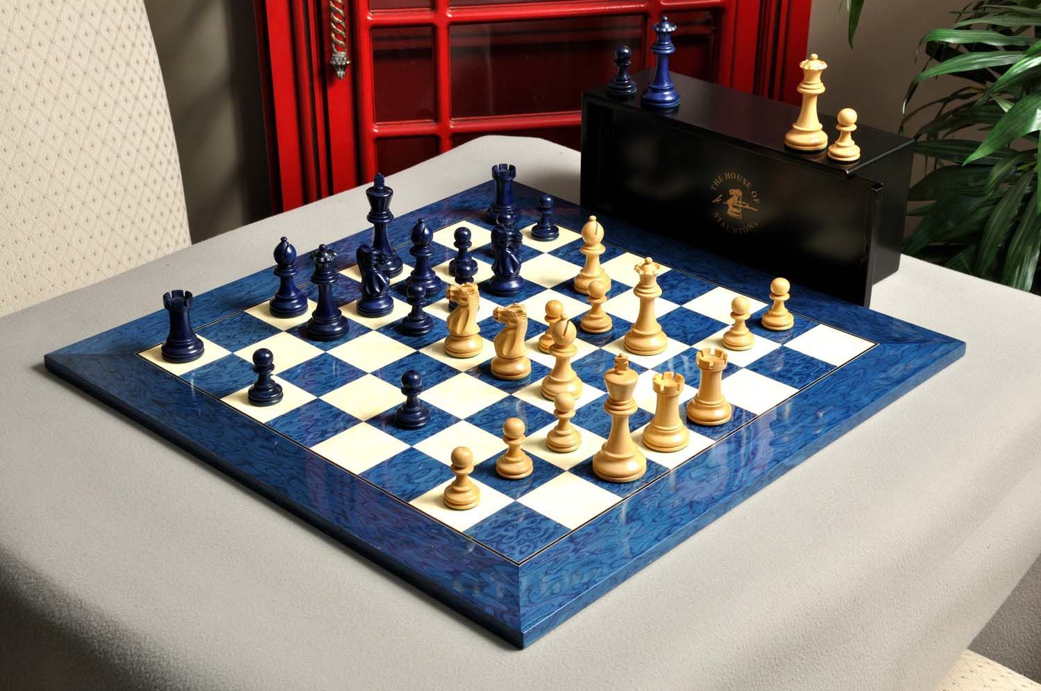 Master Mason Blue Lodge Chess Set - Hand Workmanship Patterns