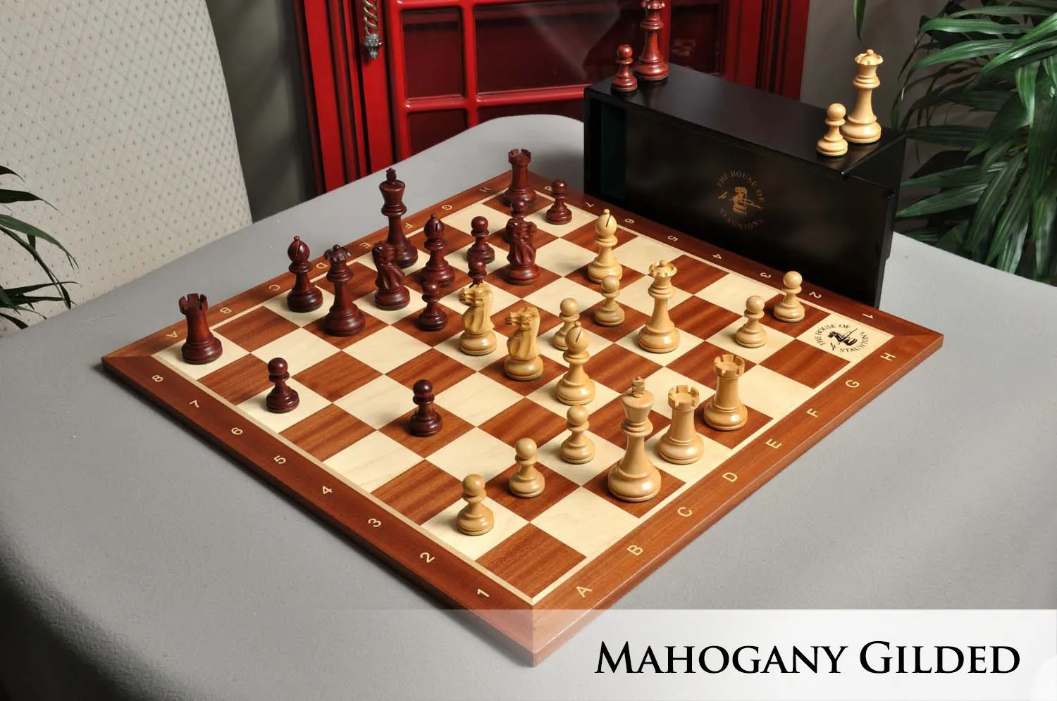 Heirloom Burnt Finish Grandmaster Chess Set – Chess House