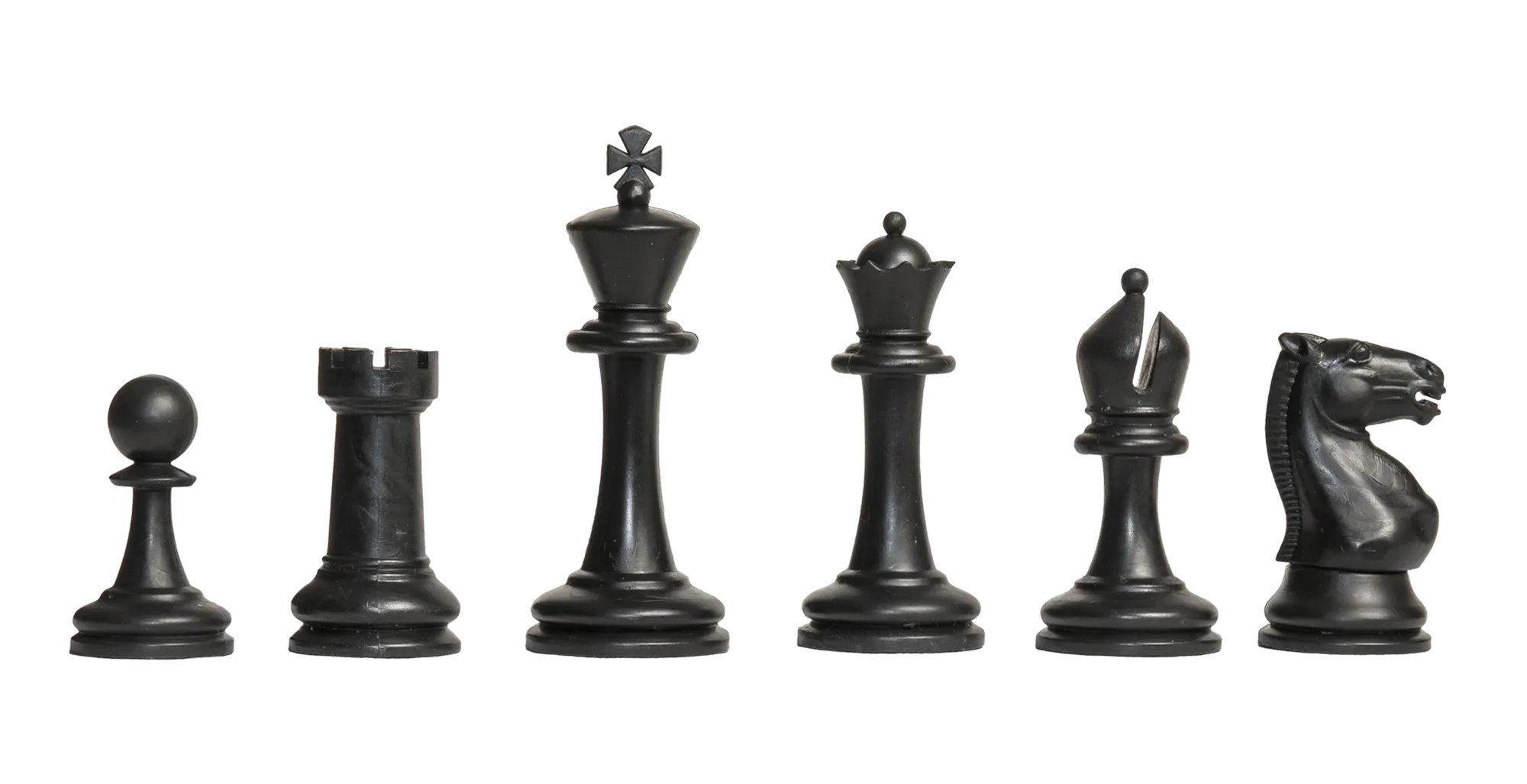 Black and White Pieces Only 3.75" King USCF Sales The Dubrovnik Chess Set 