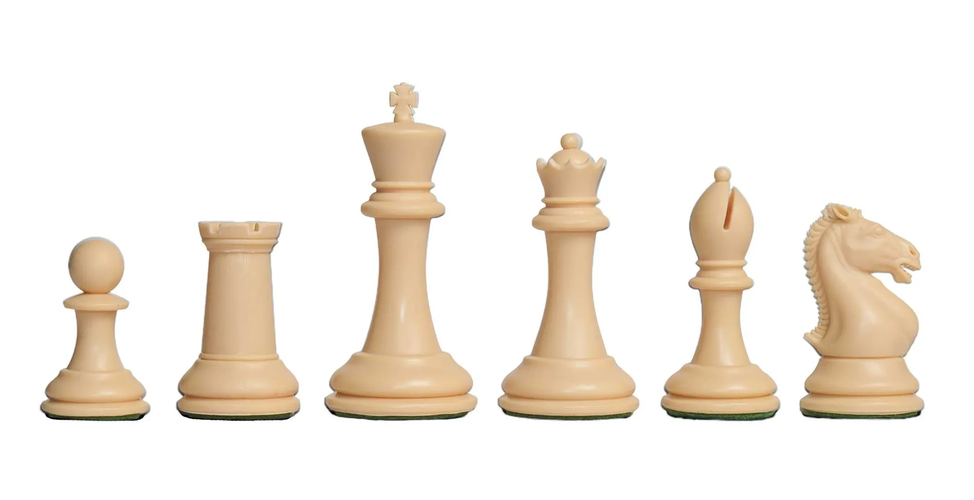 The Hastings Series Plastic Chess Pieces - 3.875 King