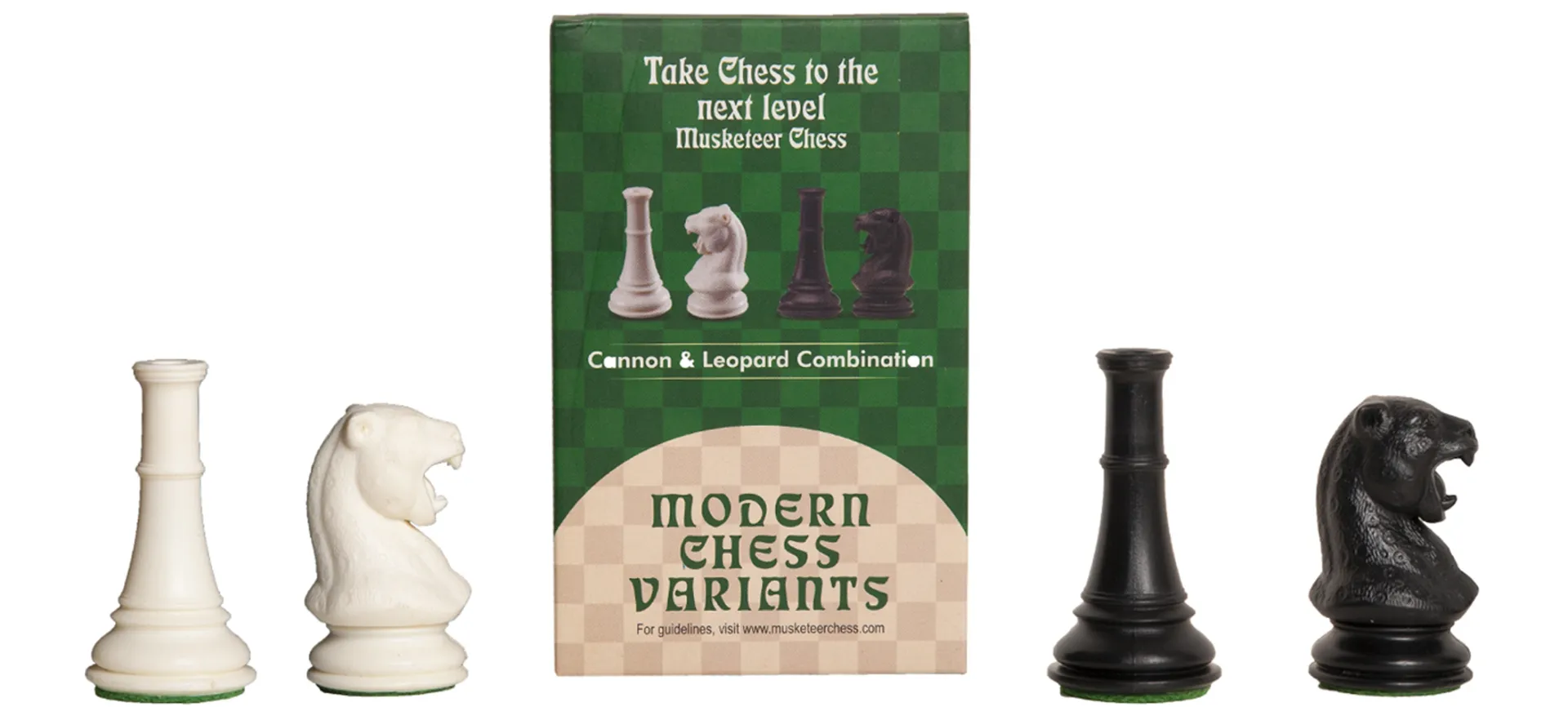 Leopard and Cannon Musketeer Chess Variant Kit 4 Set 