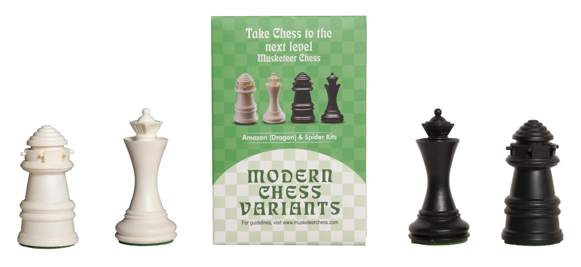 STAUNTON CHESS SET BLACK/IVORY COLOR 4" WEIGHTED+2 QNS 