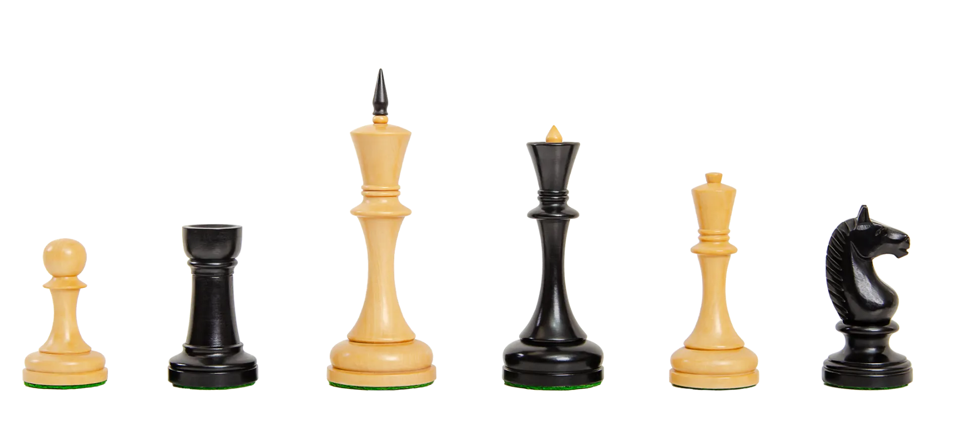 The Botvinnik Flohr Series Chess Pieces Boxwood & Ebony 4 King