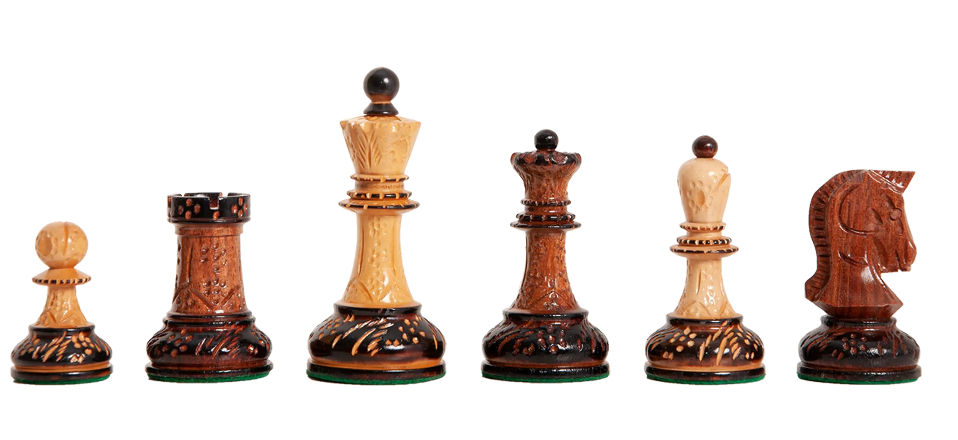 Pieces Only 3.75" King Golden Rosewood The Dubrovnik Chess Set 