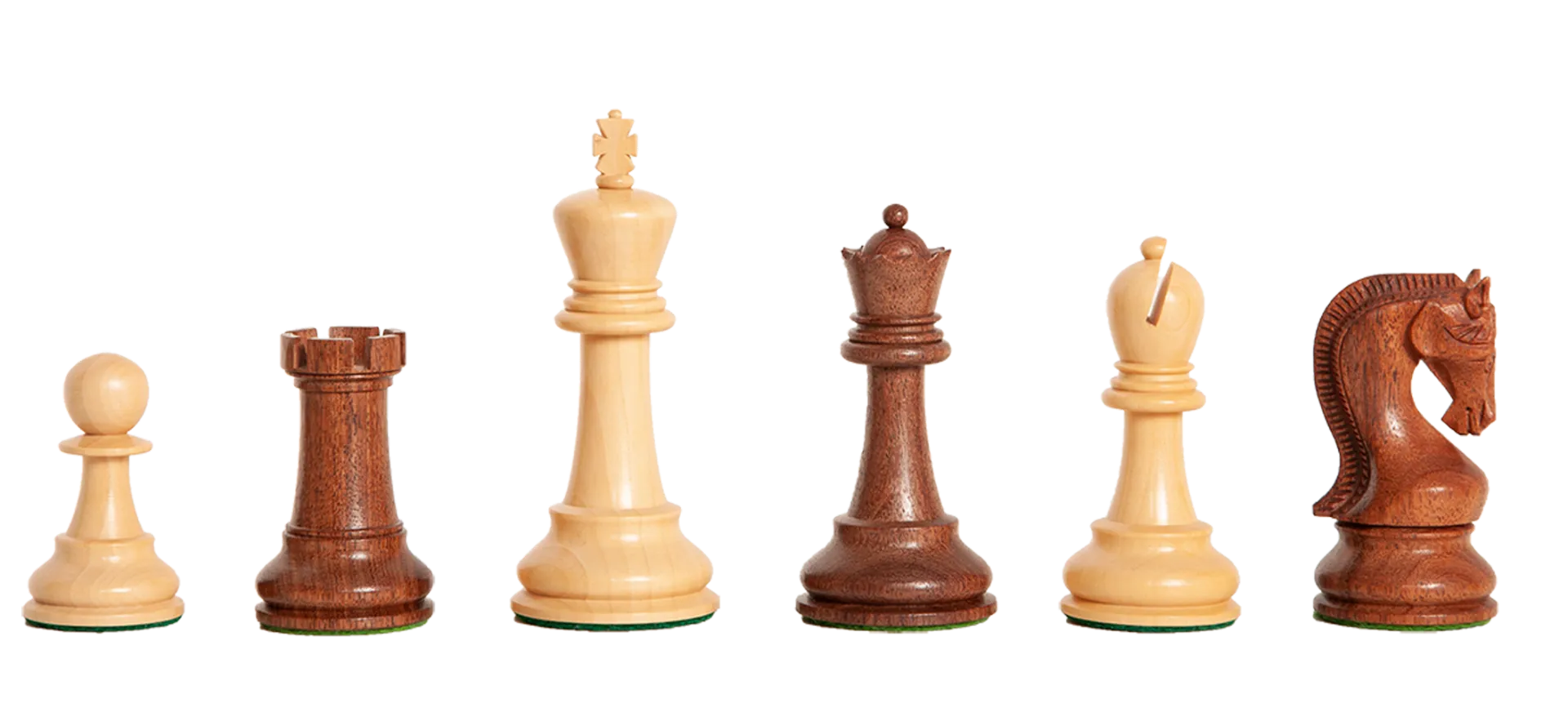 Leningrade Series Premium Staunton 4"  Black and Box Wood Chess Set 