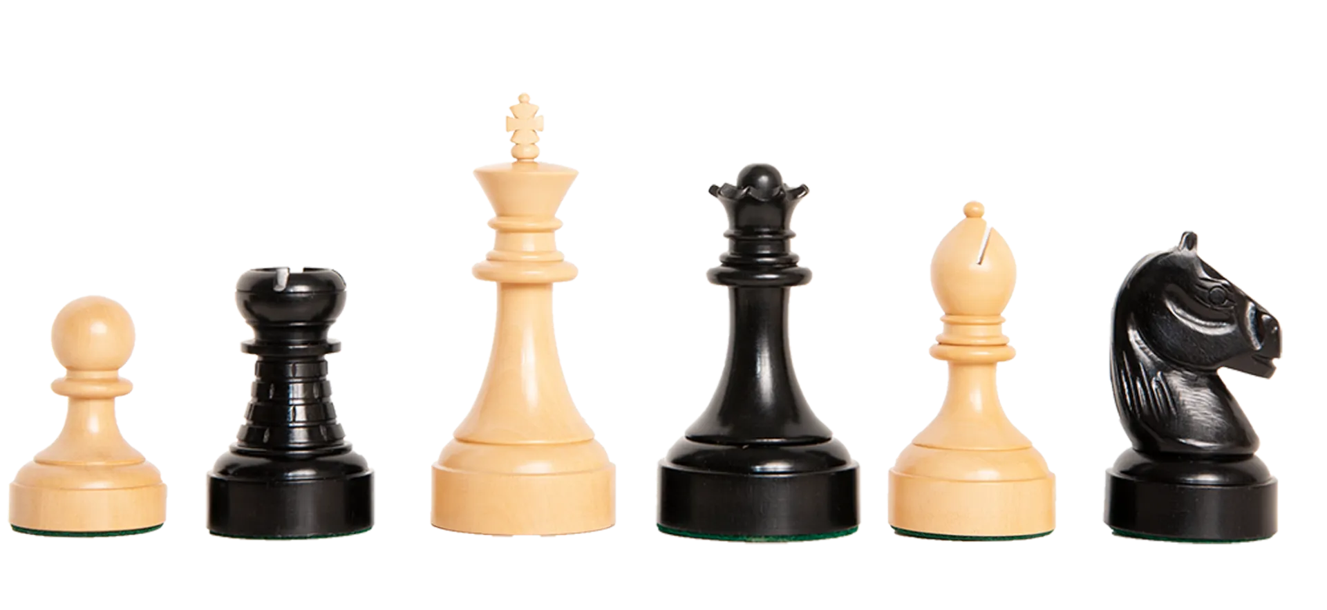 Queen, Jester ,Archbishop & Chancellor Best Chessmen Series  Capablanca Chess Pieces , Boxwood & Ebony , 4.25 King