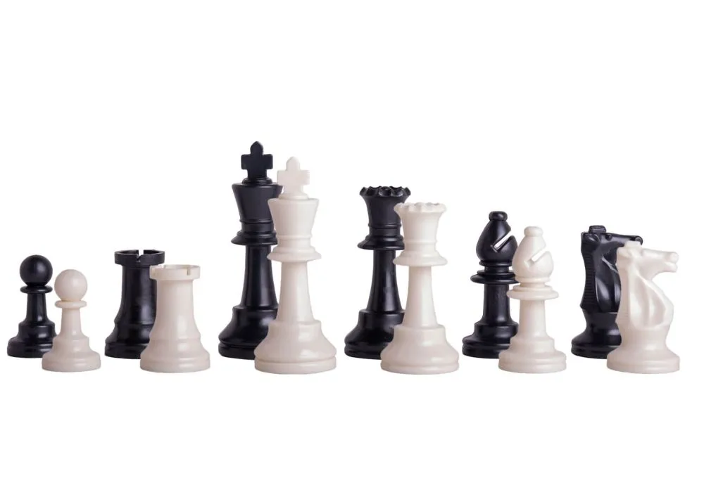 Triple Weighted Regulation Plastic Chessmen 3.75 King