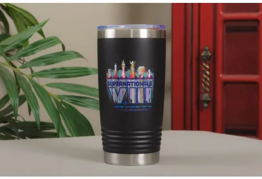 CLEARANCE - 2025 SuperNationals VIII 20 oz. Black Tumbler