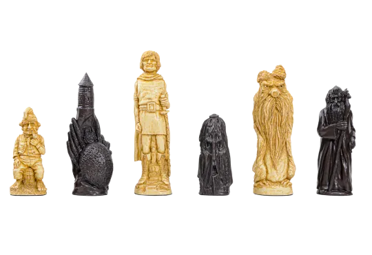 PRE-ORDER - The Lord of the Rings Series Chess Pieces - 5.9" King - Brown and Natural
