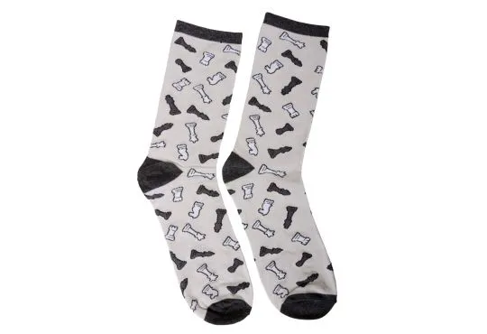 Caissa Collection Gray / Black Chess Socks
